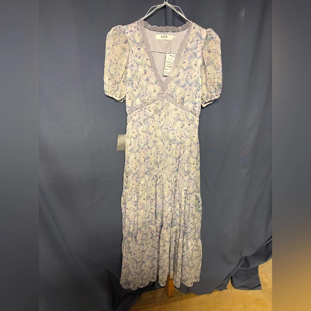 Astr Pastel Floral Maxi Dress - Picture 1 of 4